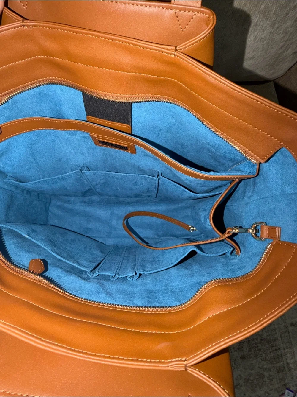 KAAI Pyramid Tote Bag - Cognac